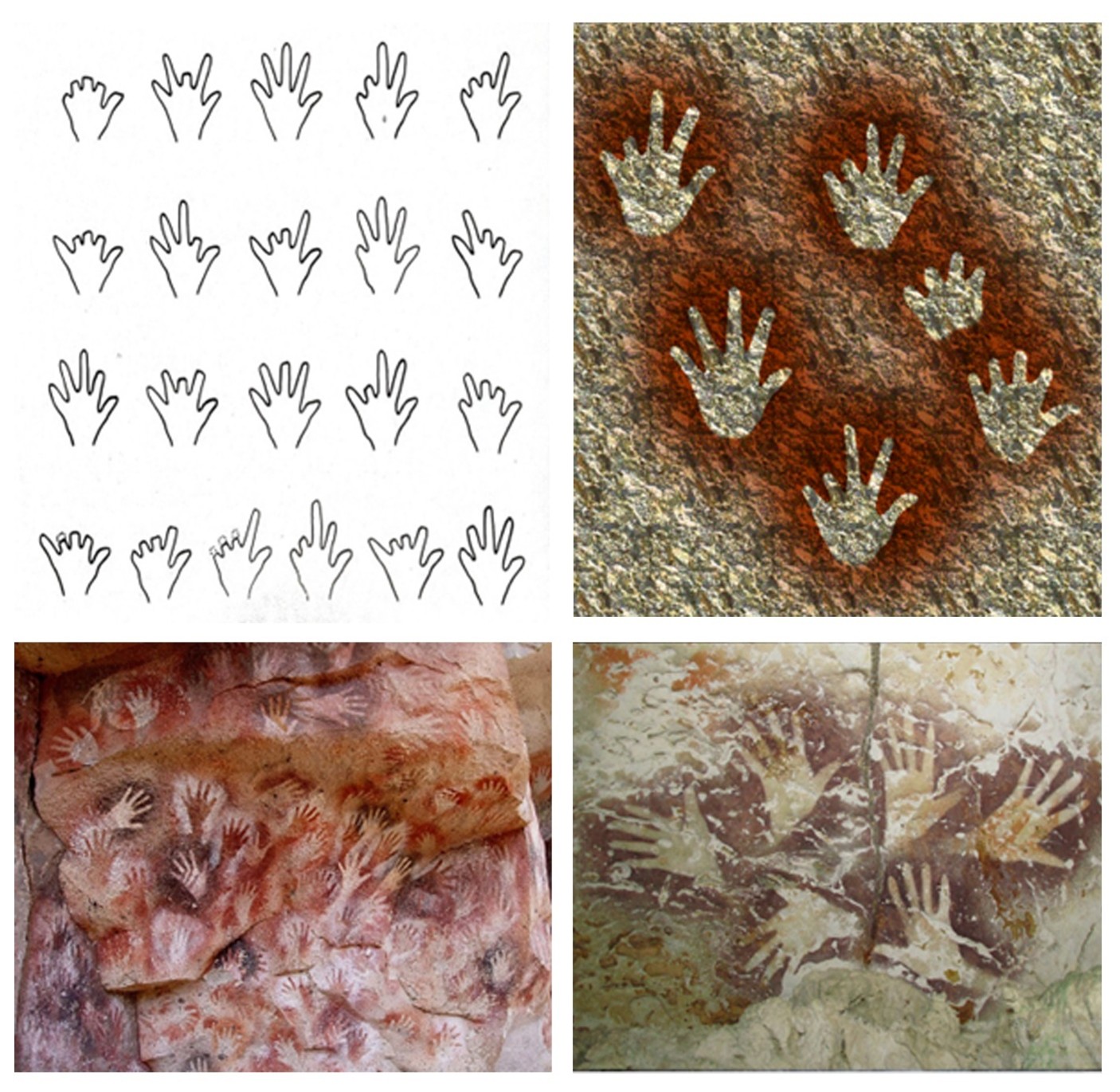 ნაკლული ფალანგებიანი ხელის მტევნები გარგასის მღვიმიდან