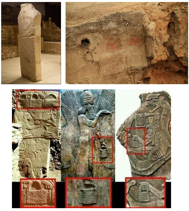 ხელის გამოსახულებები გობექლი თეფედან და ჩათალ ჰუიუქის ალიზის კედელზე