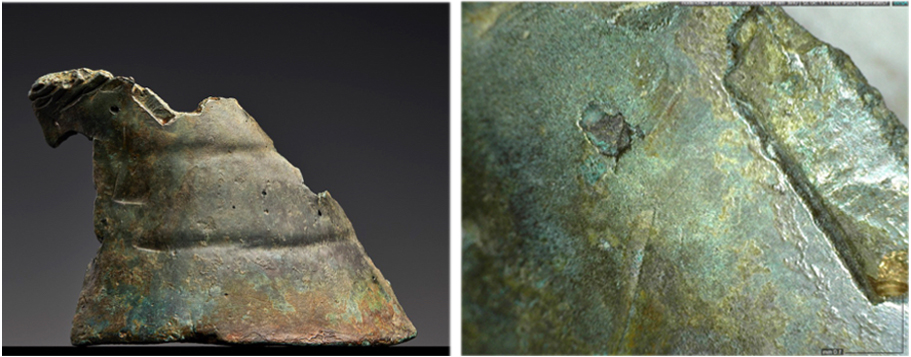 ცხენის ქანდაკების ფრაგმენტი